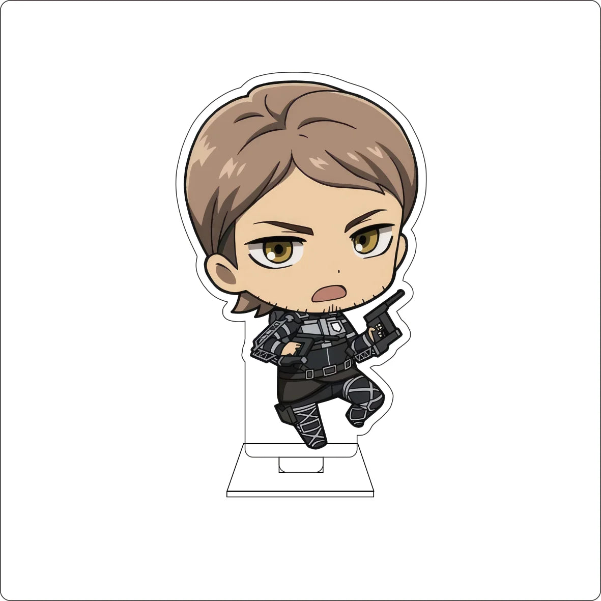 10CM Anime Attack on Titan Cosplay Cute Acrylic Figure Stand Plate Armin Arlert Mikasa·Ackerman Eren Jaeger Ornaments Gifts