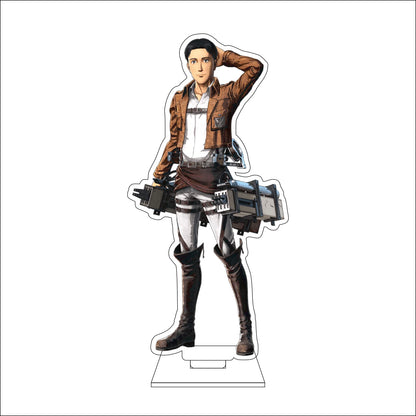 16CM Anime Attack on Titan Cosplay Acrylic Figure Stand Plate Jean Kirstein Hange Zoe Rivaille Ackerman Ornaments Gifts