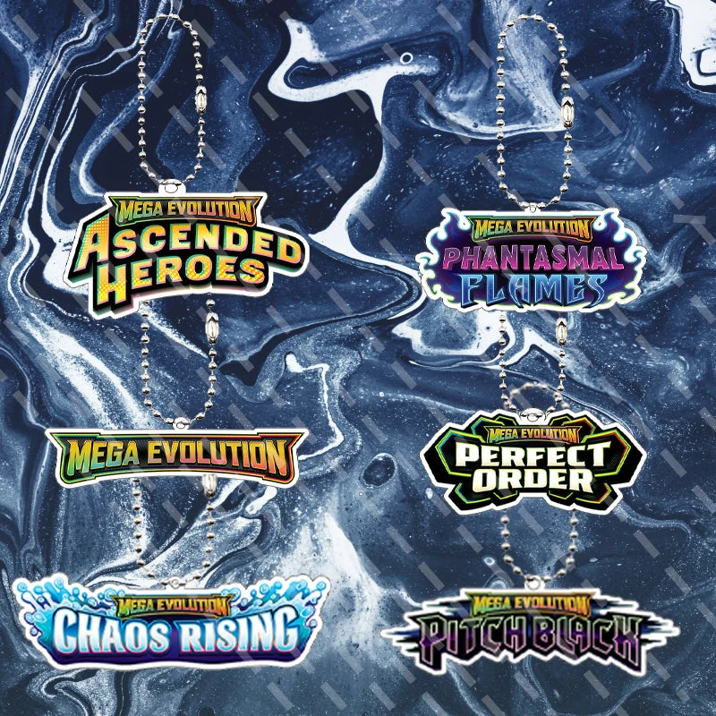 6pcs Anime Cartoon Pocket Monsters Small Card Logo Acrylic Keychain Fashion Peripheral Accessory Pendant Charm Keyring Gifts Toy