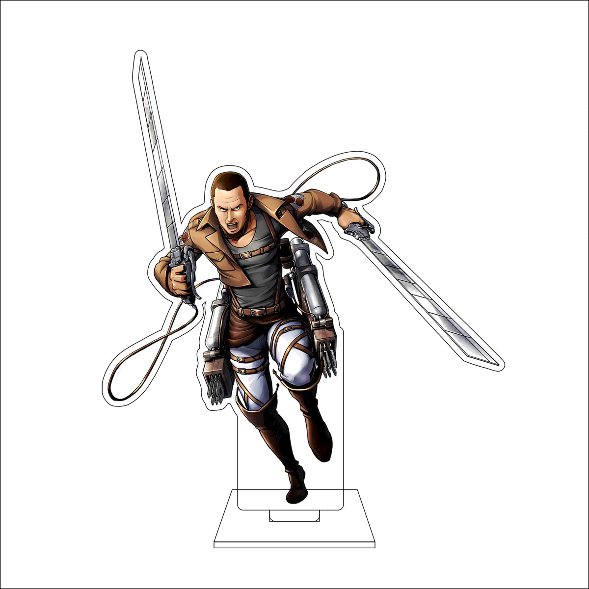 16CM Anime Attack on Titan Cosplay Acrylic Figure Stand Plate Eldo Gin Floch Forster Ornaments Gifts