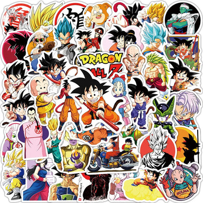 50/100pcs Cartoon Mix Anime Stickers Attack On Titan Jujutsu Kaisen Decals Skateboard Laptop Car Motorcycle Waterproof Sticker