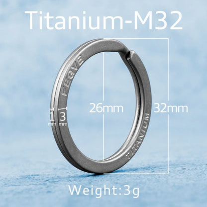 Brass Titanium Zirconium Stainless Steel Key Rings Keychains Buckle Man Luxury Car Keychain for Male Creativity Gift Wholesale