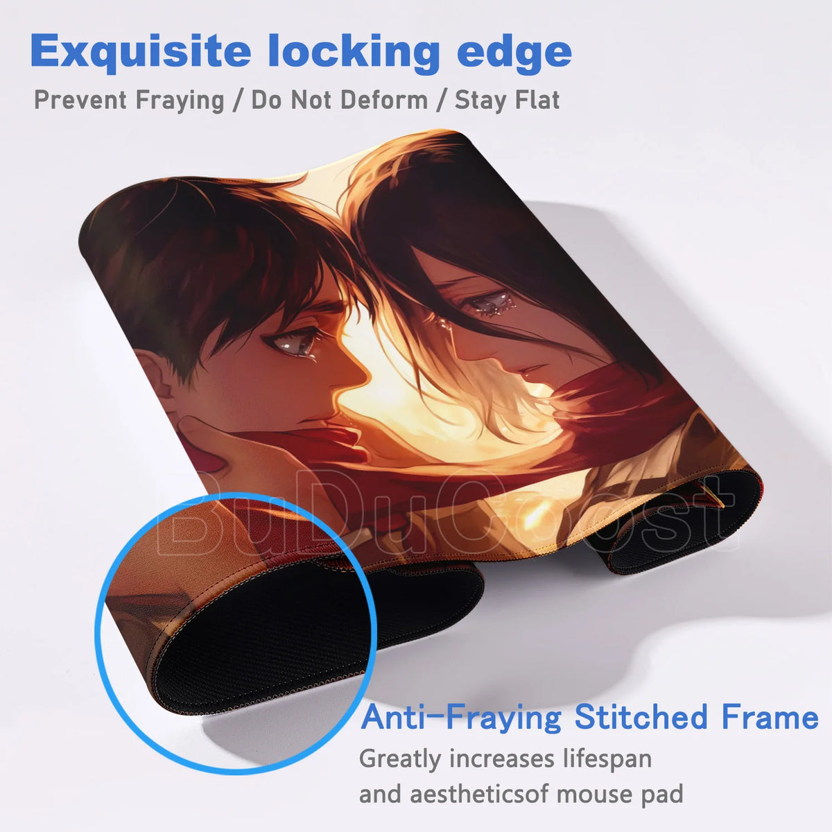 New Mousepad Anime Attack on Titan Mouse Pad Gaming Accessories PC Keyboard Large Rubber Non-slip Desk Mat Computer Table Carpet