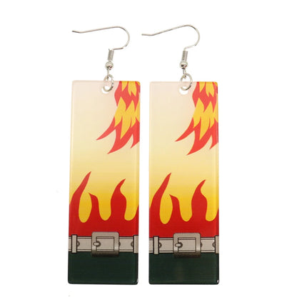 Demon Slayer Tanjiro Hanafuda Earrings