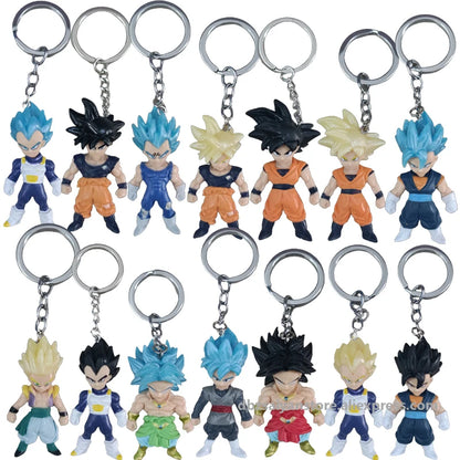 Dragon Ball Figures Blind Box Toy Super Saiyan Goku Vegeta Keychain Anime PVC Collection Model Toys For Gifts
