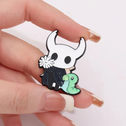 Anime Game Brooch Hollow Knight Character Enamel Pins Cartoon Badge
