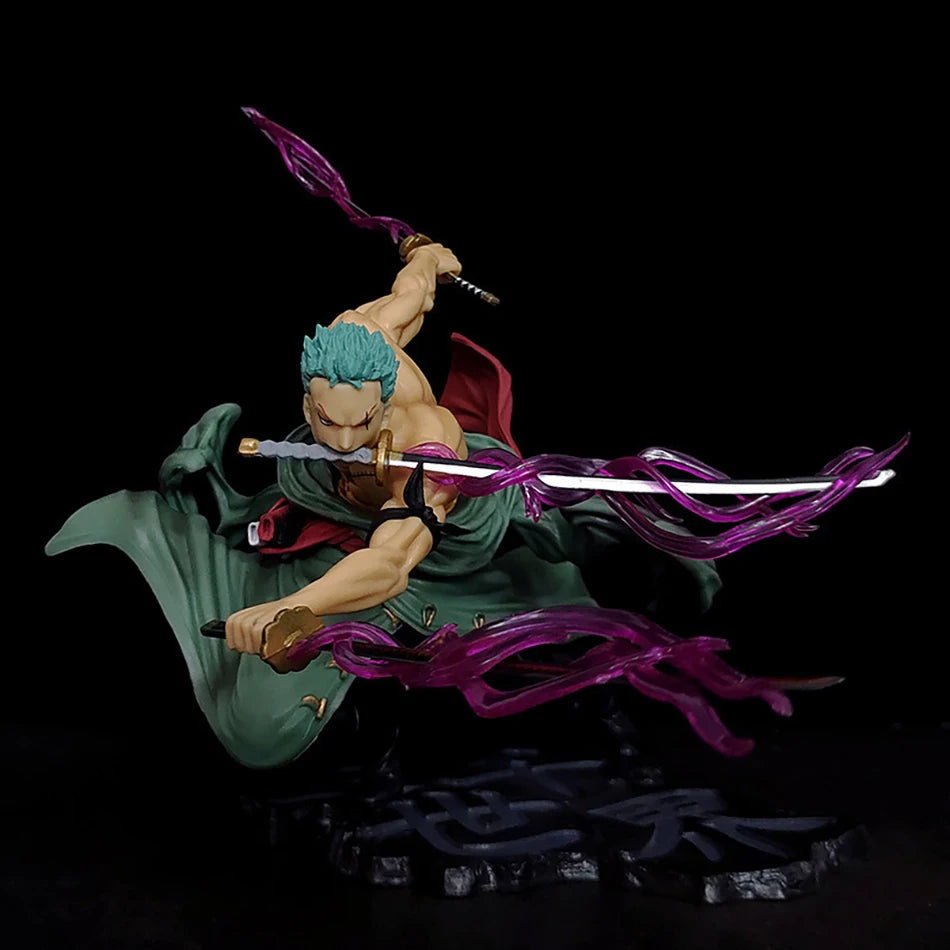In Stock About 20cm Anime Figure GK Rolonoya Zhuo Luo Three-edged Knife Manga Statue Kid Toy Action Figure Collection Model