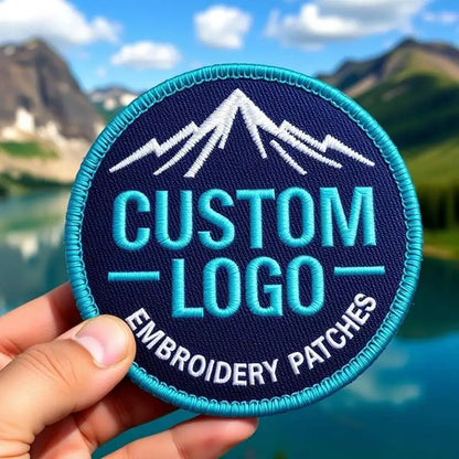 DIY Custom Embroidery Patches Iron-On PVC Badges with Hook Loop for Jeans Woven Personalized Patch
