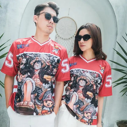 One Piece Luffy Football Jersey
