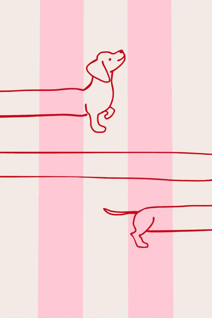 Dachshund Minimalist Wall Art