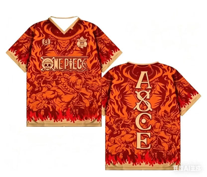 One Piece Luffy Baseball Jersey