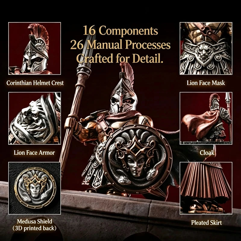 Original Logo 2026 Strong Magnetic Detachable Assembly Spartan Warrior Figure Collectible Desktop Ornament Office Decoration