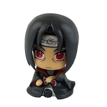 8pcs Set Anime Naruto Figure Kakashi Sasuke Uchiha Itachi Gaara Haruno Sakura Action Figural Q Version PVC Model Kids Toys Gift