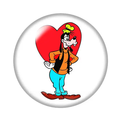 Pluto Goofy Dogs Glass Cabochon