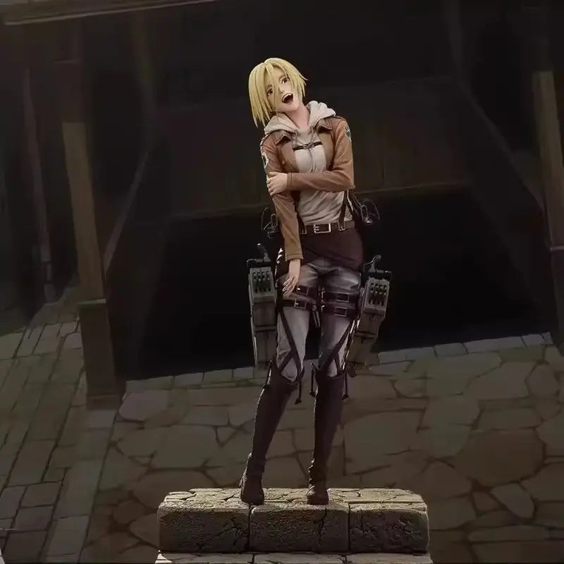 Attack On Titan Anime Figures Annie Leonhart Figures Pvc Statue Collection Model Room Decoration Birthday Gift Toys