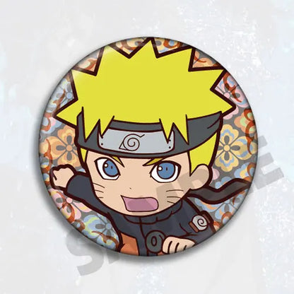 Anime Naruto Badge Pin Brooch Accessories Kakashi Sasuke Itachi Rock Lee Sakura Cosplay Merchandise Collection Gift for Fans