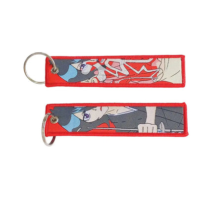 Anime Lock Embroidery Keychain