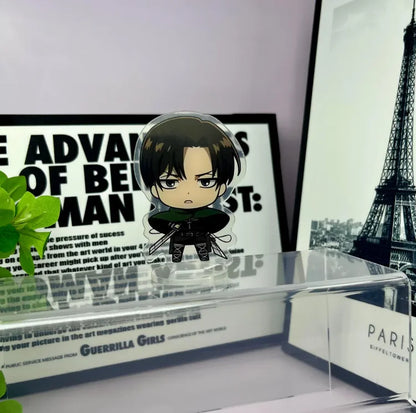 Anime Cartoons Acrylic Standee for Attack On Titan Levi Ackerman Eren Yeager  15Cm Acrylic Standee Desktop Decoration Creative