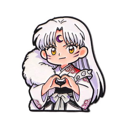 Anime Characters Heart Enamel Pin