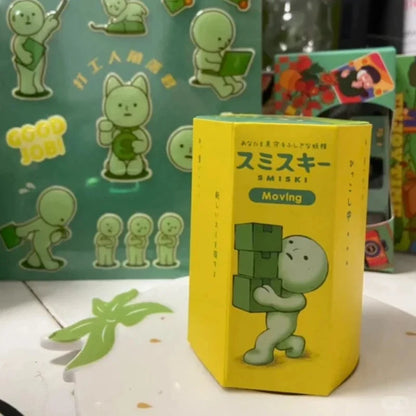 Sonny Angel Mini Figure Smiski Birthday Sunday Living Yoga Work Bath Hippers Moving Series Mystery Surprise Blind Box Toys Gifts