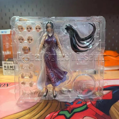 In Stock Bandai Original Set S.H.Figuarts One Piece BOA.HANCOCK MARINEFORD Action Figure Model Collection Gift