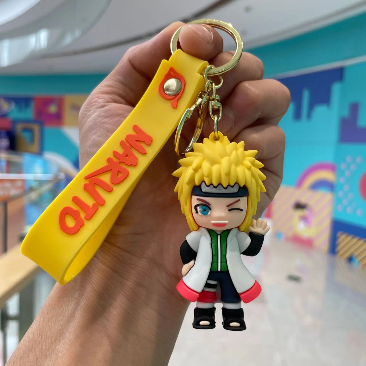 Naruto cartoon character key chain PVC 3D doll pendant Naruto Uzumaki Kakashi spot car key chain backpack jewelry pendant gift