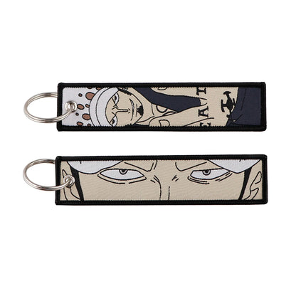 Anime Embroidery Keychain
