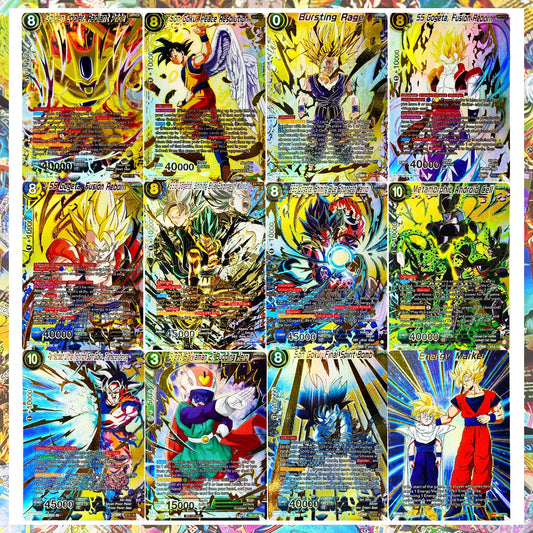 Dragon Ball Super Set Vegito Goku SS SSB Gogeta Cell Anime Collectibles TCG Replica Proxy High Quality Cards Foil Texture Card