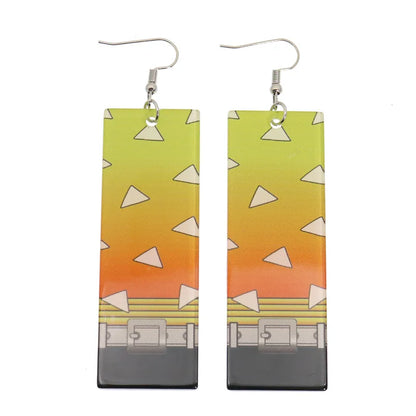 Demon Slayer Tanjiro Hanafuda Earrings