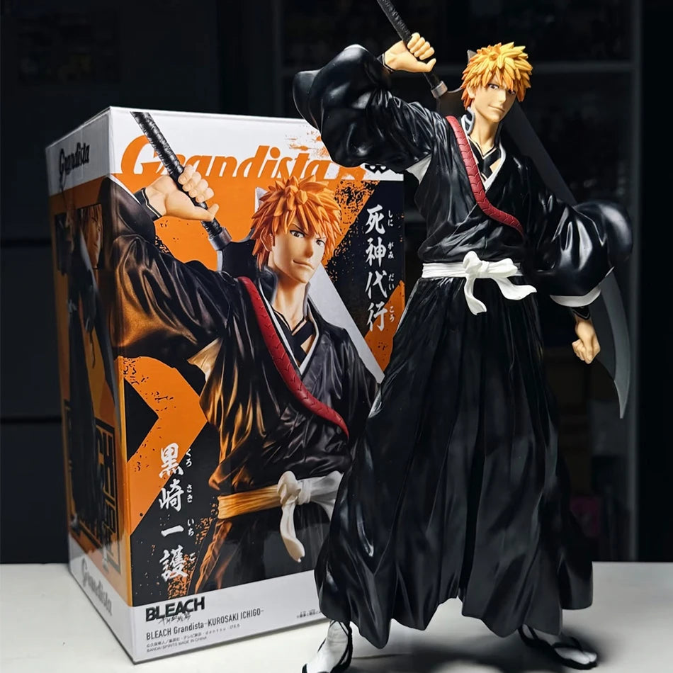 21cm Bleach Anime Figure Kurosaki Ichigo Action Figures Model Figurine PVC Collection Ornament Doll Fans Birthday Gifts Toys