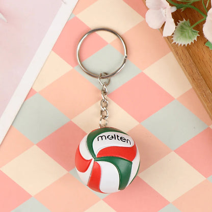 Volleyball PVC Keychain