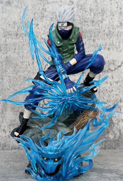 Anime 10th Anniversary Hatake Kakashi Chidori Ver. GK PVC Action Figure Battle Statue Collectible Model Game Toys Doll Gifts