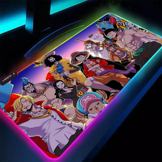 RGB Mouse Pad 90x40cm one piece Backlight Large Computer Gamer Gaming HD Print Accessories LED Mousepad Keyboard Desk Mat Carpet