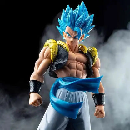 31CM Anime Dragon Ball Z Super Saiyan Blue Gogeta PVC Action Figure Model Toys Desktop Decoraction Birthday Gift