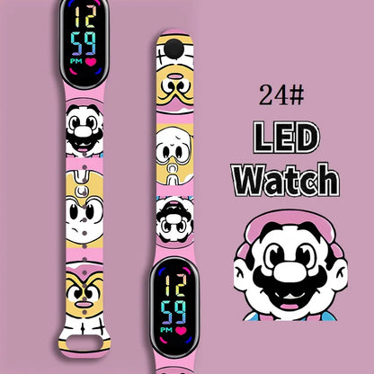 Kids LED Watch Touch Control Digital Silicone Strap