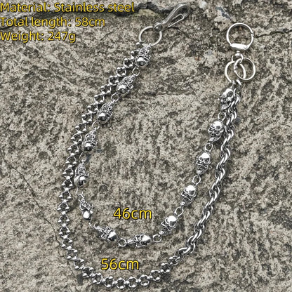 Punk Skull Pants Chain