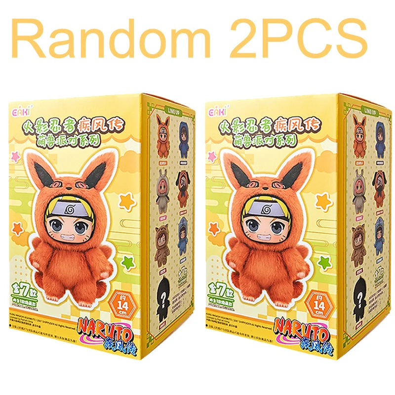 BANDAI Eaki Naruto Uzumaki Naruto Blind Box Shippuden Beast Party Series Jiraiya Plush Doll Anime Characters Are Cute Toys Gifts
