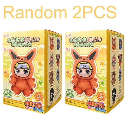 BANDAI Eaki Naruto Uzumaki Naruto Blind Box Shippuden Beast Party Series Jiraiya Plush Doll Anime Characters Are Cute Toys Gifts