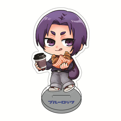 Blue Lock Casual Snack Version 10cm Acrylic Stand Figures Keychain