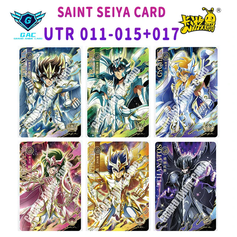 Kayou Saint Seiya Card Full Series Rare BP MR QR UR PR AR SSR SR R UTR Card Anime Collection Card Game Children's Toy Gift