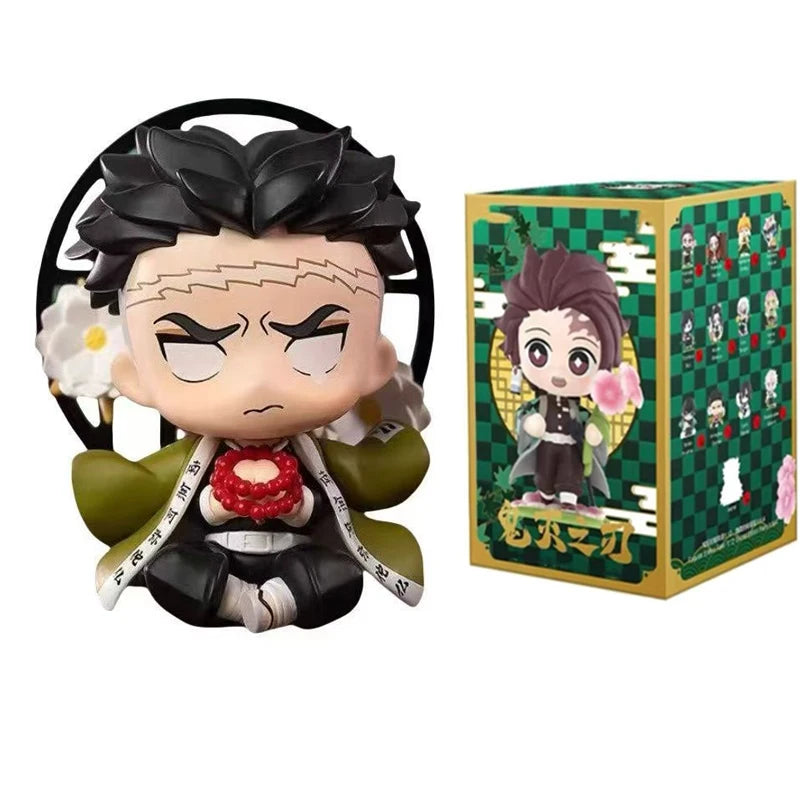 2026 Tanjiro Kamado Nezuko Demon-Slayer Anime Cartoon Figure Blind Box Creative Personalized Statue Ornament Surprise Gift Box