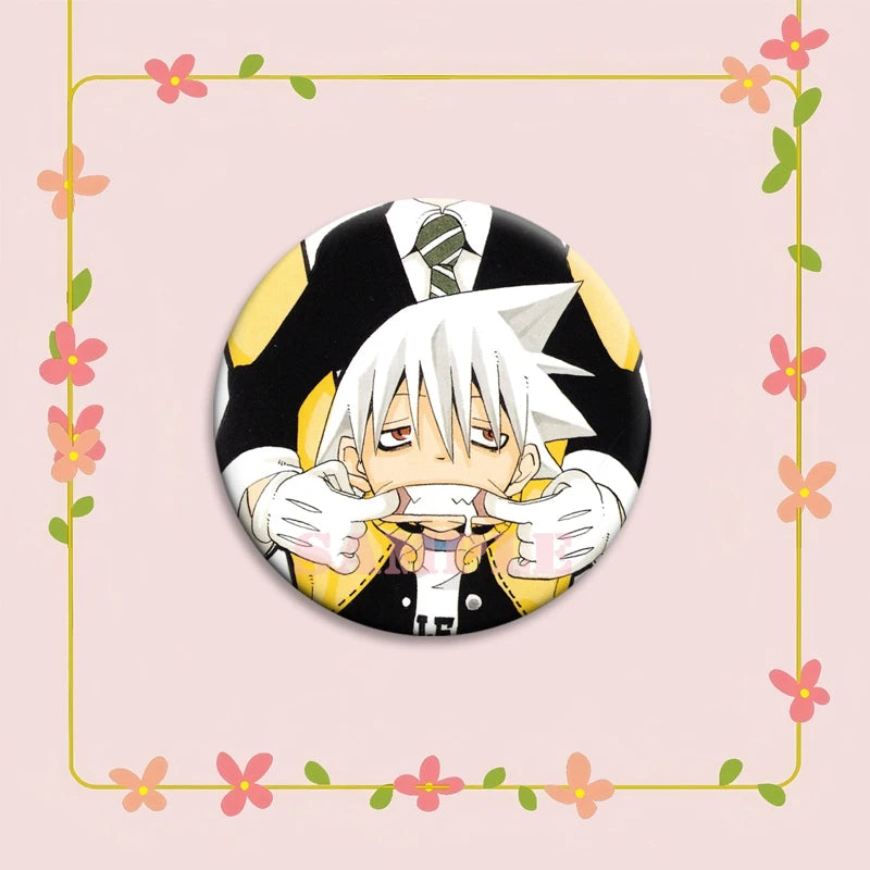 Anime Soul Eater Pins Round Creative Cartoon Badges