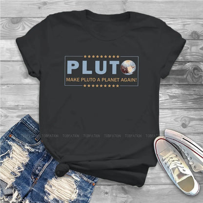 Make A Planet Again Pluto Oversized T-Shirt