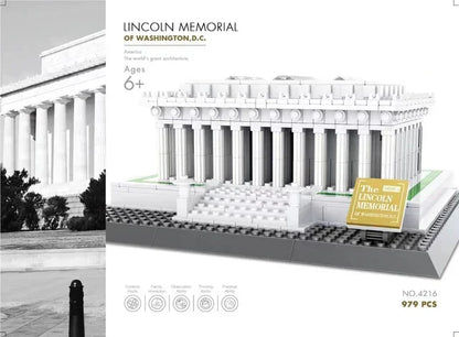 MOC World Famous Architecture Edifice Opera House Building Blocks Villa Savoye Bridge Tower Toy Children Birthday Christmas Gift