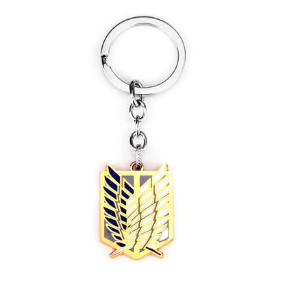 Anime Attack On Titan Shingeki no Kyojin Keychain Pendant Key Chain Scouting Legion Emblem Cosplay Jewelry Gift for Women Men