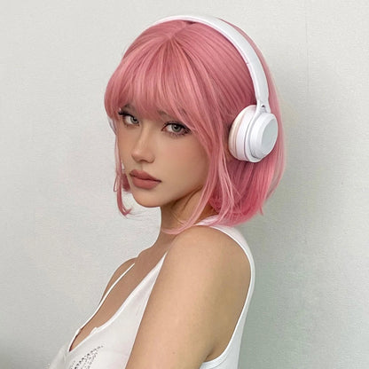 Unknown Character Pink Bob Wig