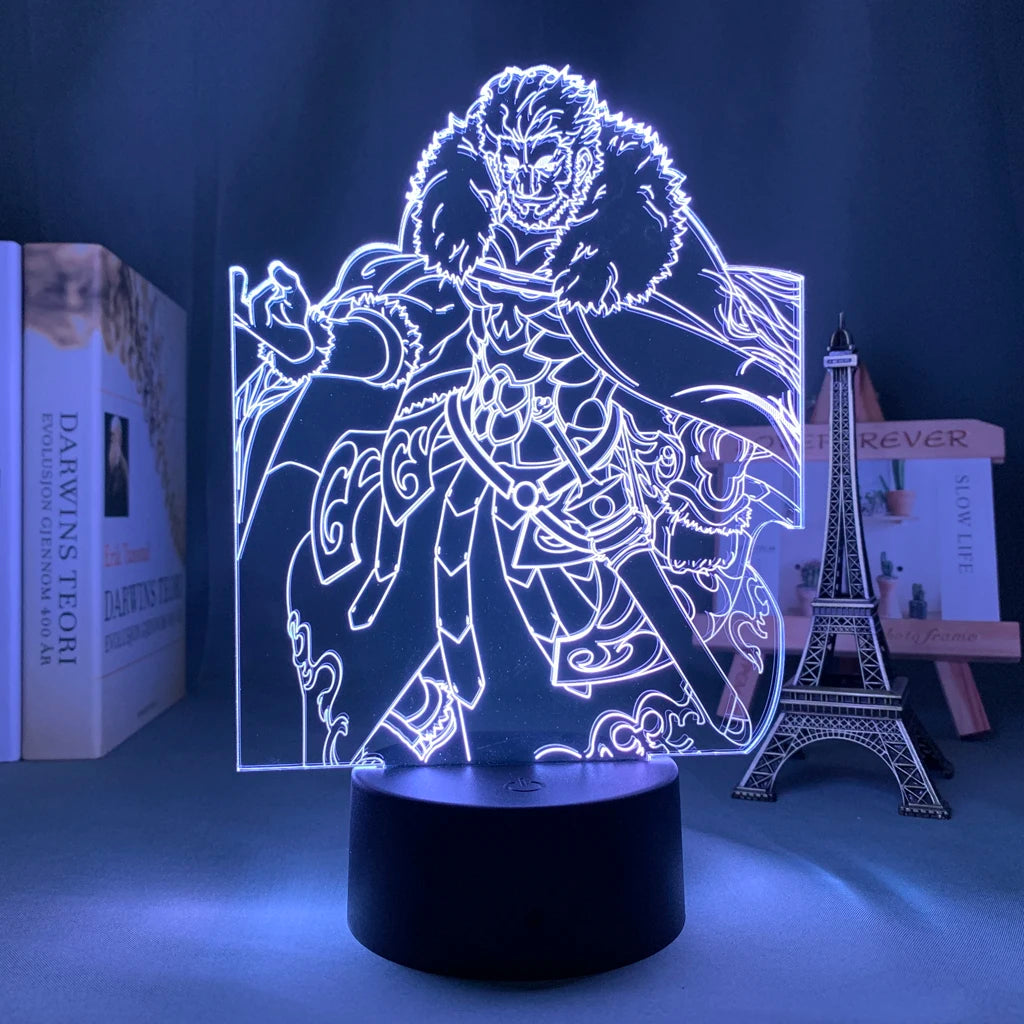 Anime 3d Light Fate Stay Night Saber for Bedroom Decor