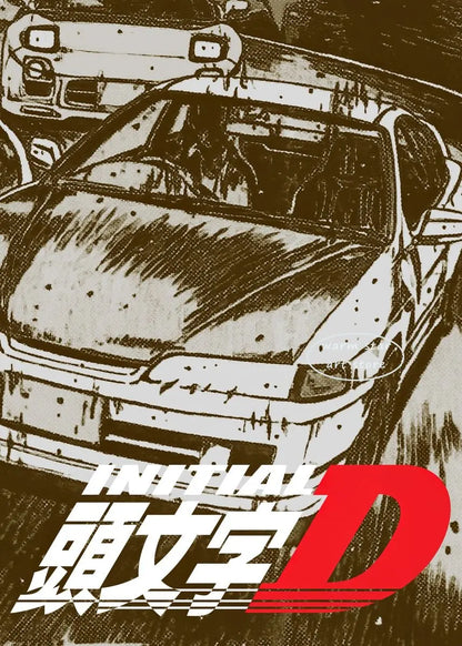 Initial D Takumi Canvas Poster