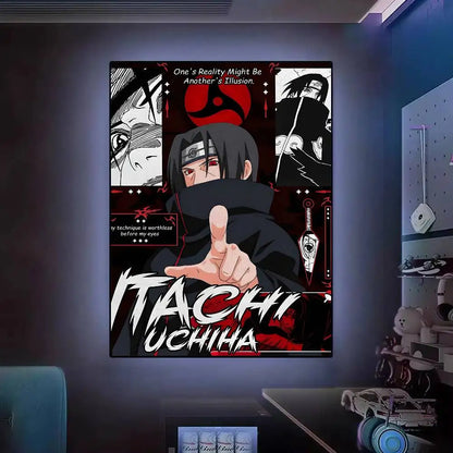 Hot N-Naruto Anime Poster Posters Decorative Paintings Study Bedroom Bar Background Wall Murals Gifts