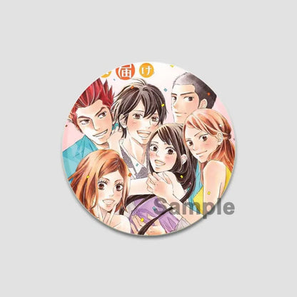 Kimi Ni Todoke Tinplate Pin Round Cartoon Snap-in Brooches